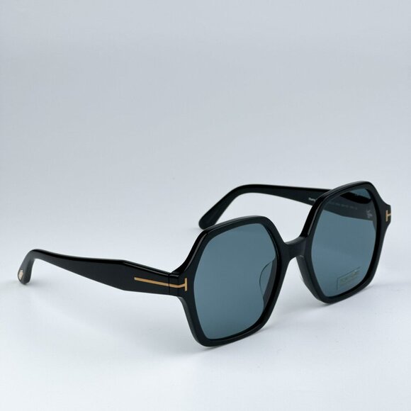 Tom Ford FT1032-F ROMY 01A BRAND NEW Sunglasses Black Blue Square Oversized - Picture 9 of 13